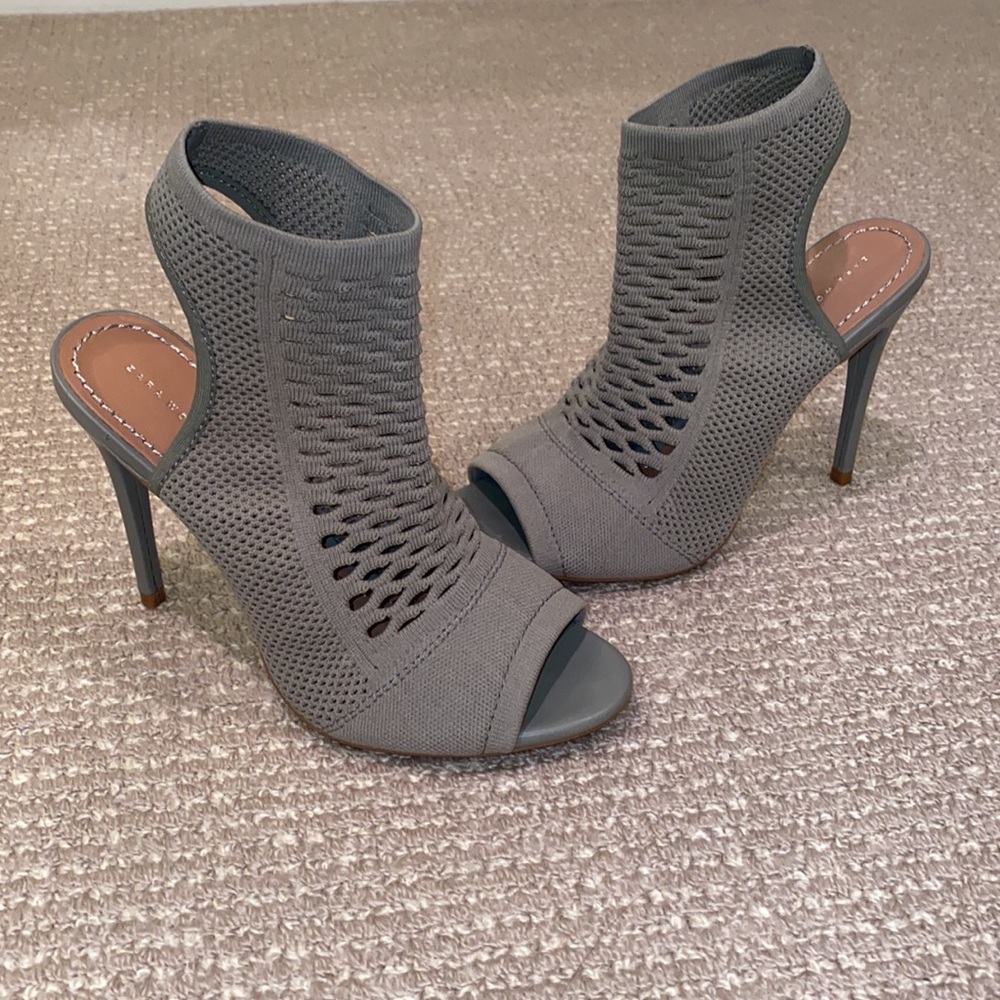 Zara sock bootie heels 3”